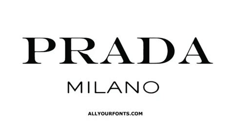 prada logo fonts.